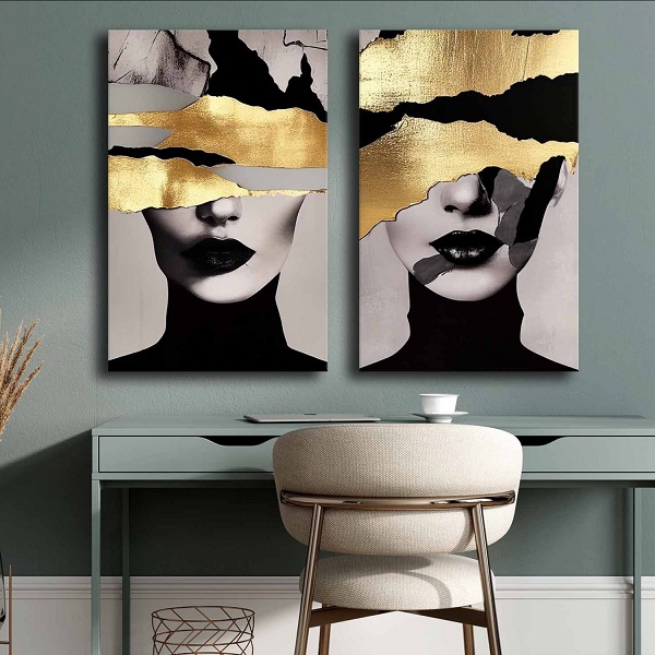 Πίνακες Gold face